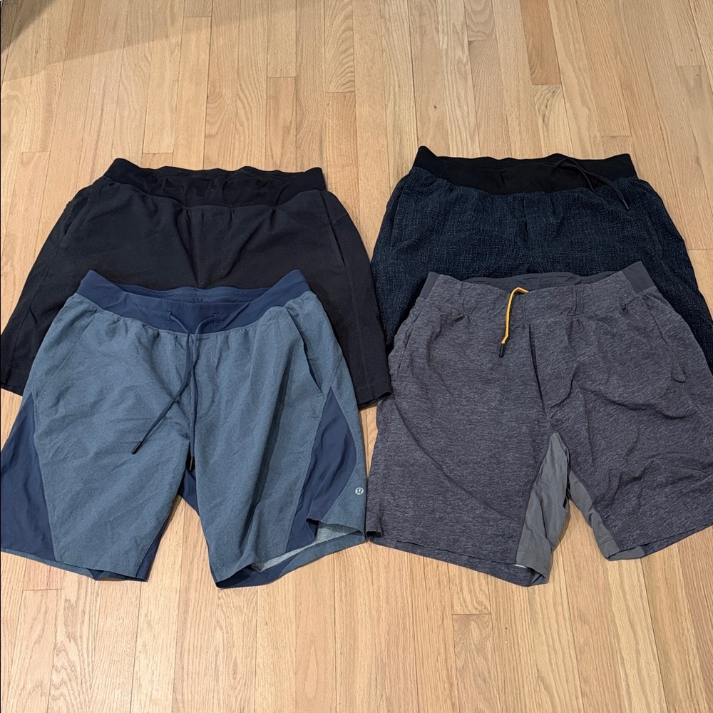 Lululemon Men’s Shorts. 4 pairs. All size L. Selling as bundle. $100